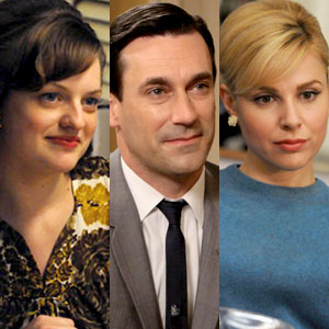 Mad Men: Elisabeth Moss, Jon Hamm, Cara Buono Mad Men: Elisabeth Moss, Jon Hamm, Cara Buono